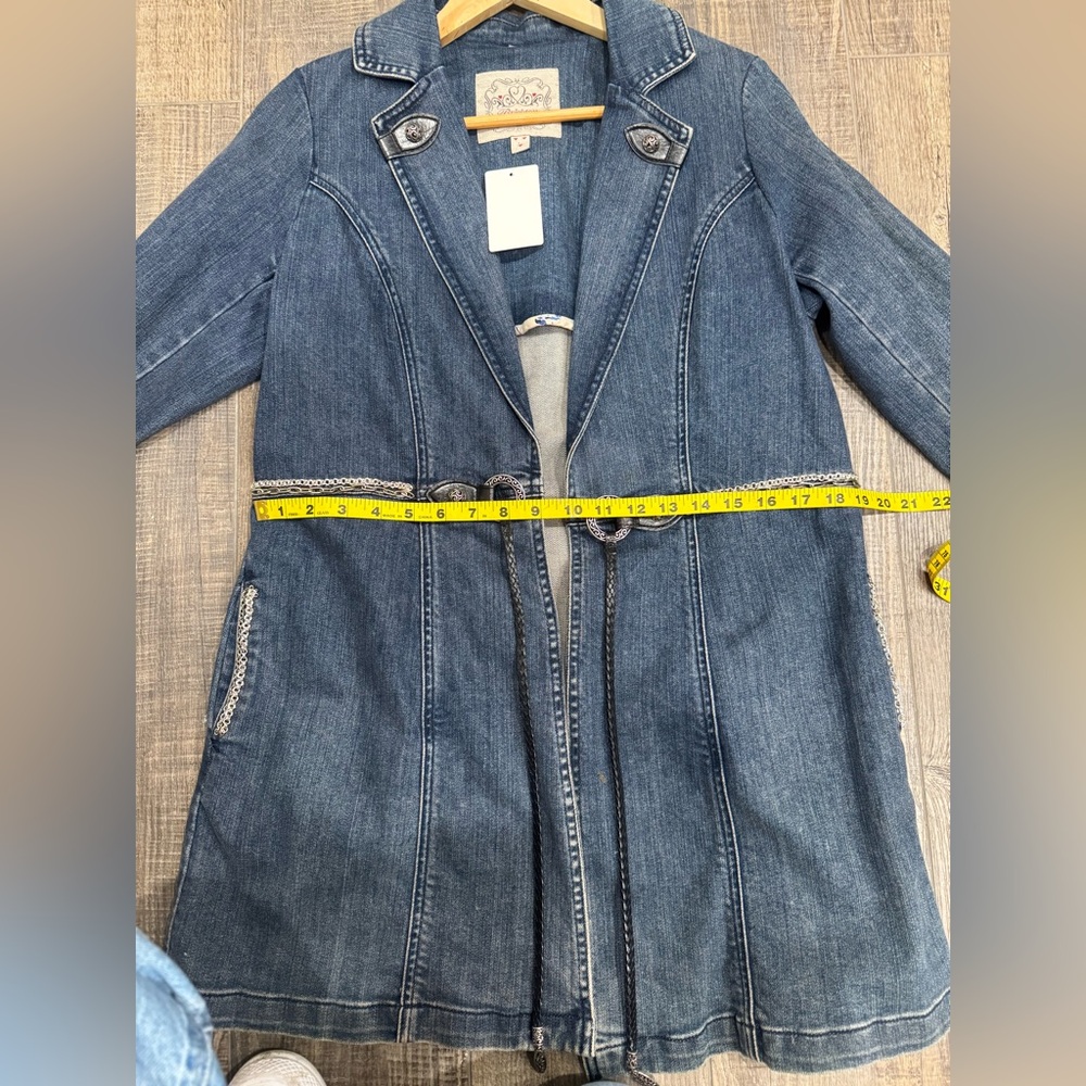 Brighton Blue Denim Jacket with Silver Accents - Picture 15 of 17